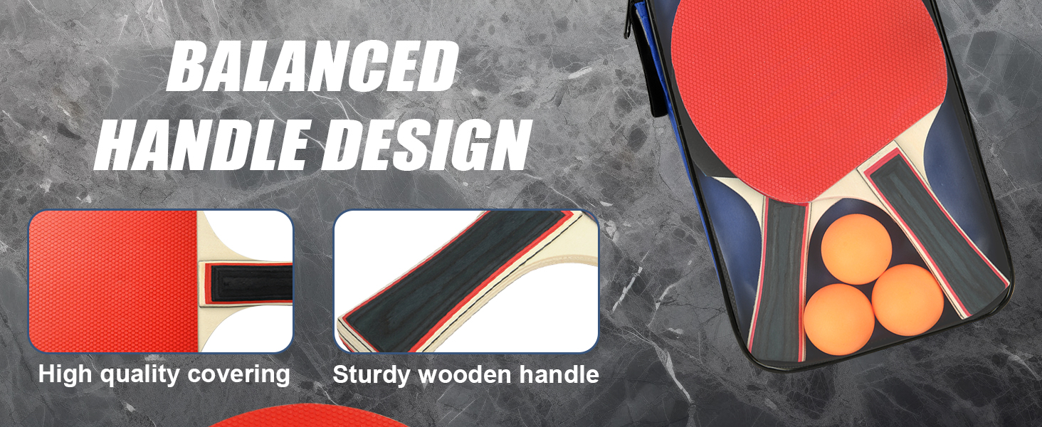 Набір для настільного тенісу Flintronic: 2 ракетки + 3 м'ячі, сумка, для початківців та професіоналів