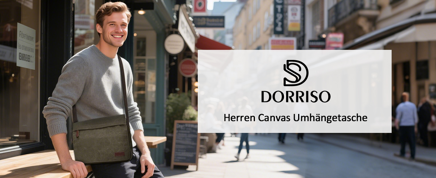 Чоловіча сумка через плече DORRISO, 13.3