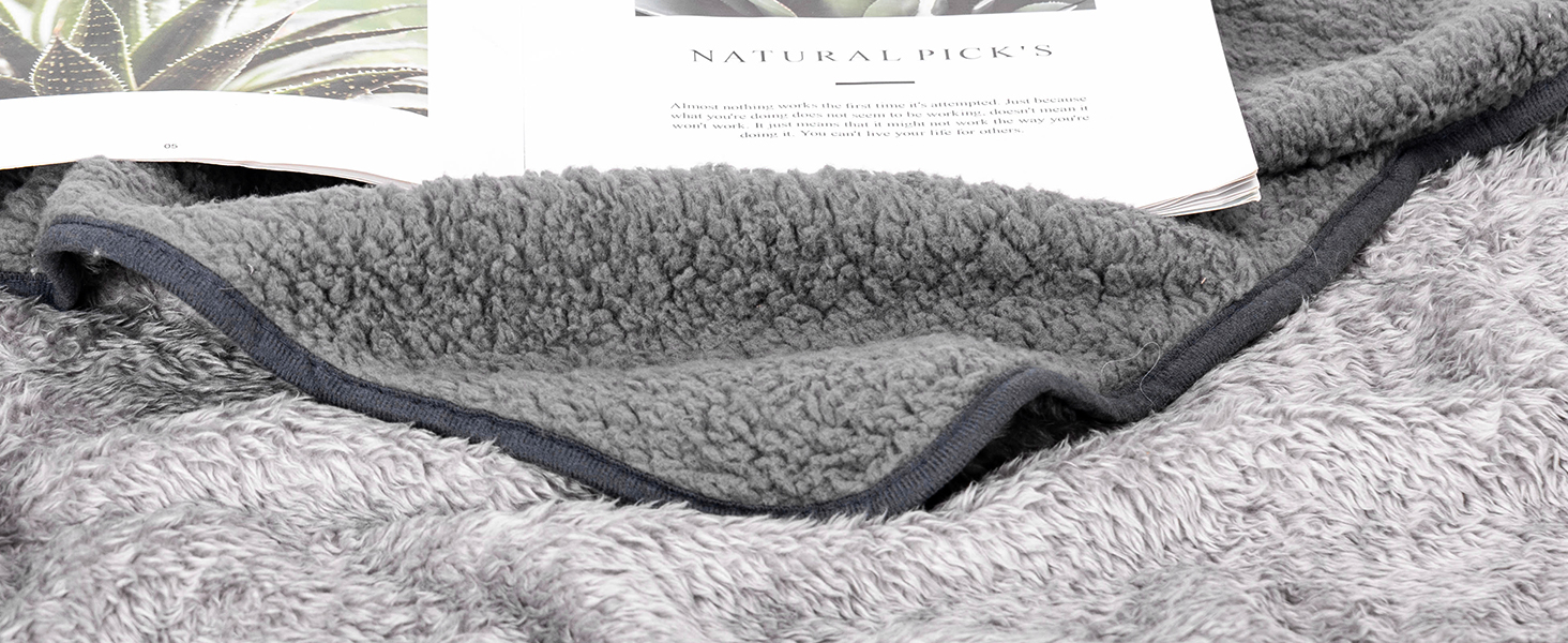 Плед для собак та котів Nobleza: м'який флісовий плед, 100x80 см, 2 шт. (темно-сірий та світло-сірий)