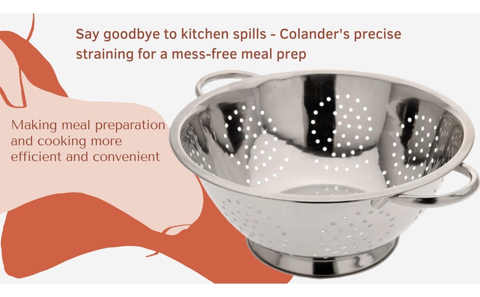 Сито з нержавіючої сталі Abrus® 24 см - міцне, з широкою ручкою, придатне для миття в посудомийній машині