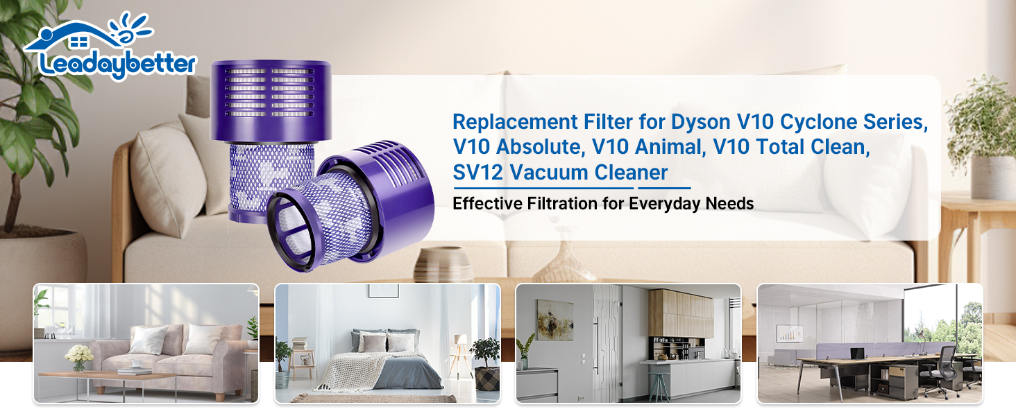 Фільтр HEPA для пилососа Dyson V10 SV12 Cyclone Animal Absolute: 4 шт., комплект для чищення