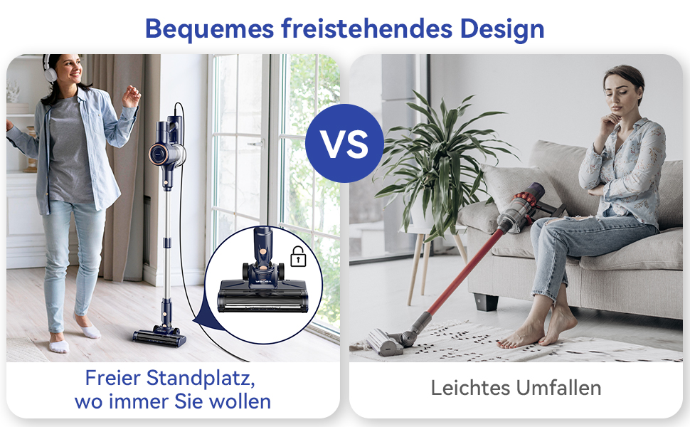 Пилголом YISORA 6-в-1: вертикальний та ручний, з кабелем 6м, потужність 600W, сила всмоктування 23Kpa, без мішка, для твердих поверхонь та килимів, блакитний