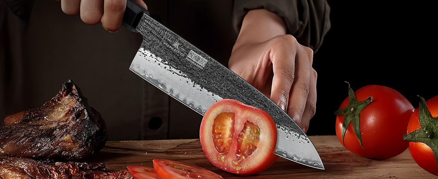Професійний японський кухонний ніж Шеф (Gyuto) HOSHANHO, 20 см, сталь високої якості