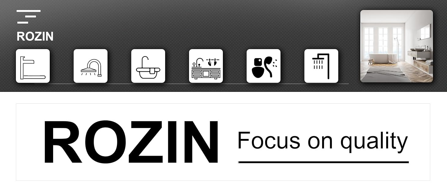 Змішувач кухонний Rozin для мийки, чорний матовий, з висувною лійкою, поворотний 360°, 2 режими, для кухні