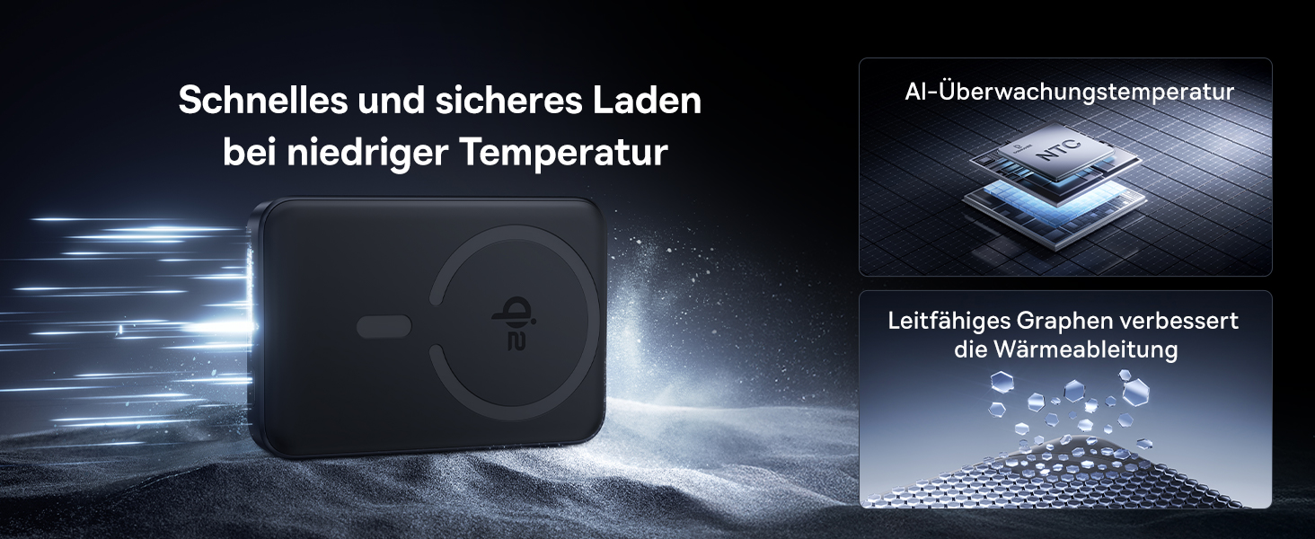 Power Bank Baseus EnerFill MagSafe 10000mAh з PD 22.5W та бездротовою зарядкою 15W (Qi2), чорний