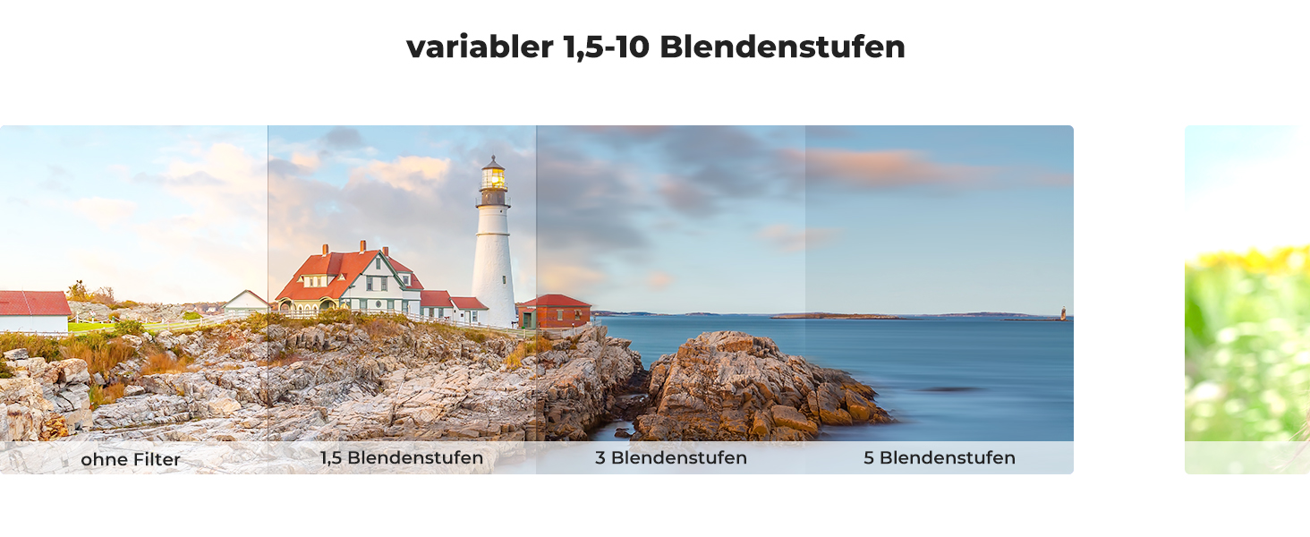 Фільтр ND K&F Concept Variabler 67mm ND3-ND1000 (змінний, 1.5-10 ступенів затемнення, Nano-Dazzle)