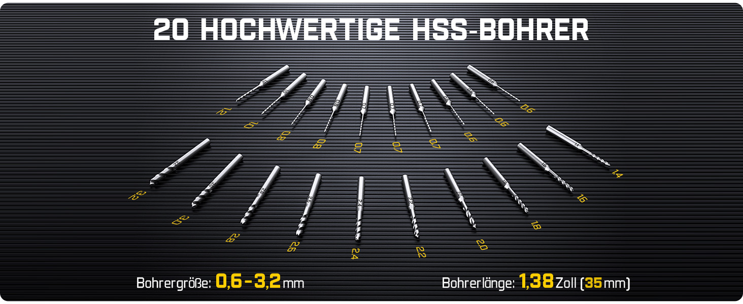 Електричний міні-дрель Fanttik K2 Nano - набір для DIY, 20 свердл, 800 mAh, для корпусу, пластику, смоли, ювелірних виробів