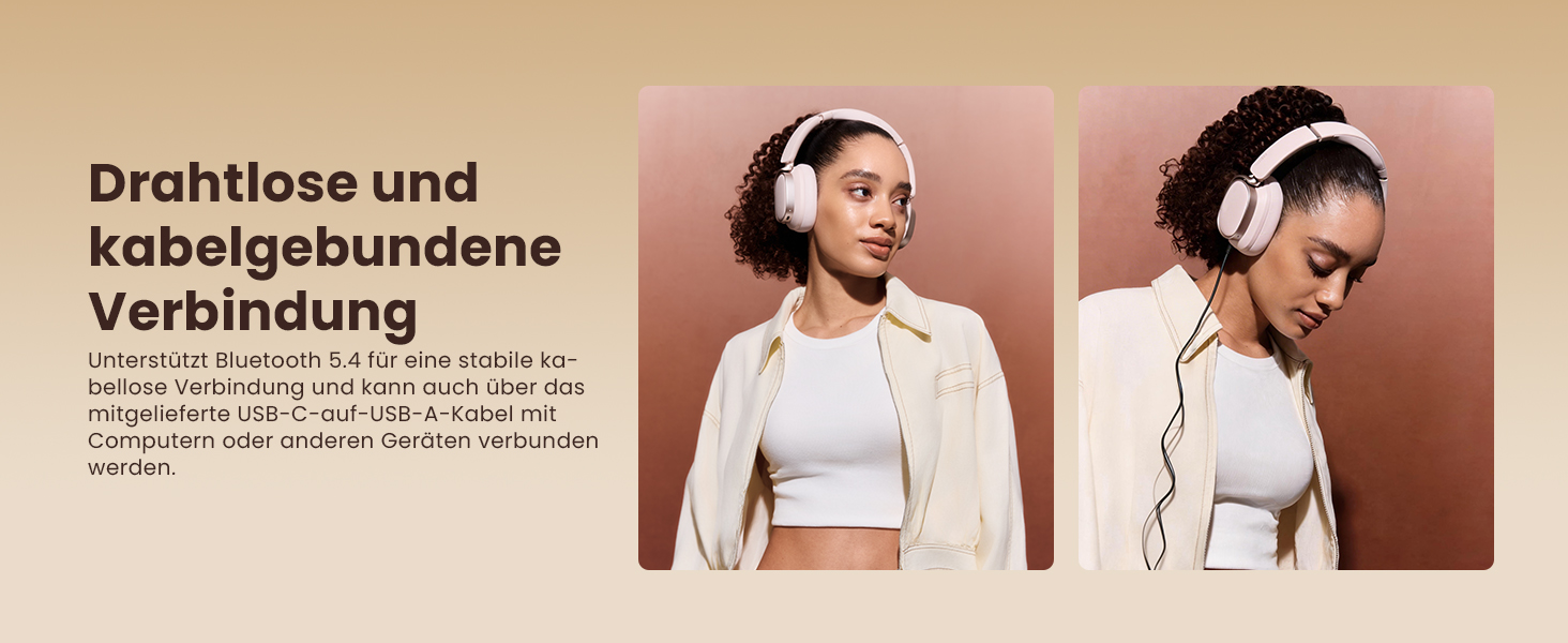 Навушники бездротові Edifier ES850NB Over-Ear з шумозаглушенням, Hi-Res Audio, Bluetooth 5.4, рожеві