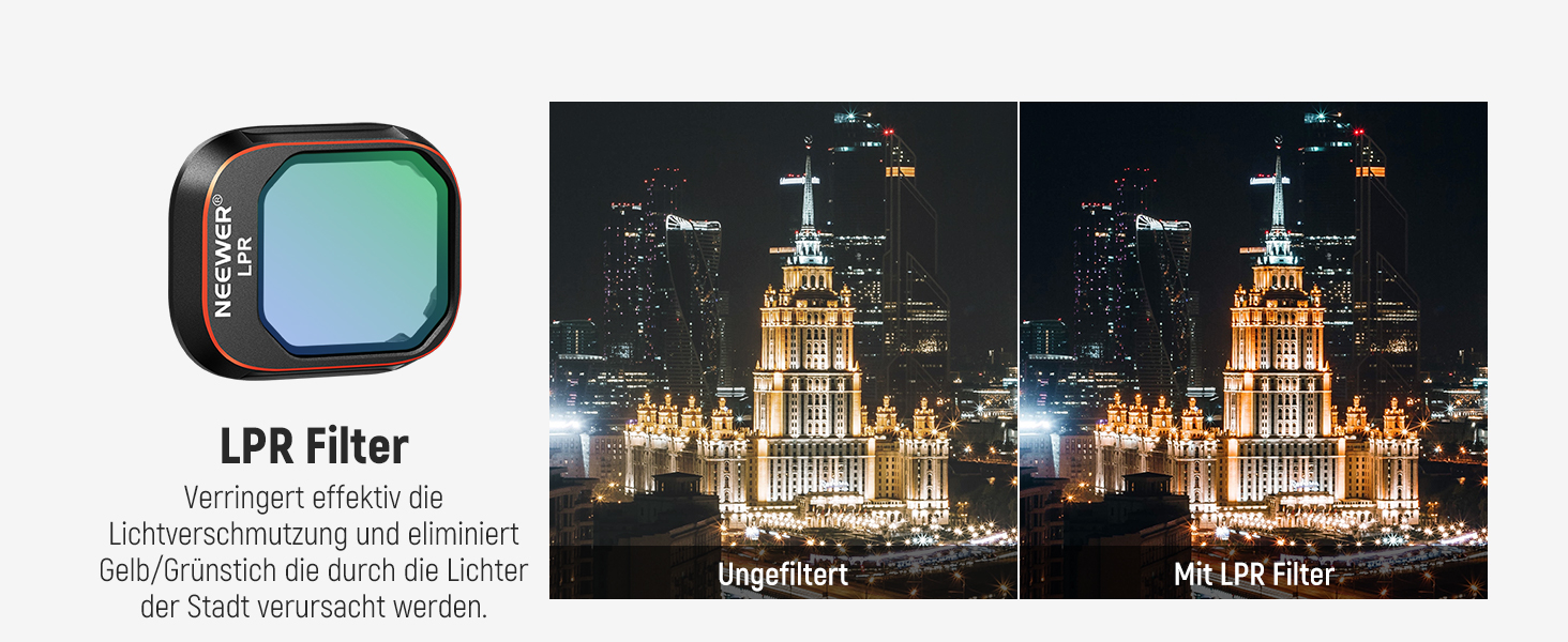 Набір фільтрів NEEWER ND&CPL для DJI Mini 4 Pro: 6 шт. (ND8, ND16, ND32, ND64, ND128, CPL) з ультратонким рамкою. Фільтри для дрона з HD склом, комплект