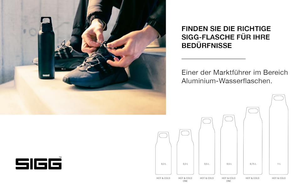 Термос-пляшка SIGG Hot & Cold ONE з нержавіючої сталі, ізотермічна, без шкідливих домішок, для напоїв, зручна для одноручного використання, для активного відпочинку