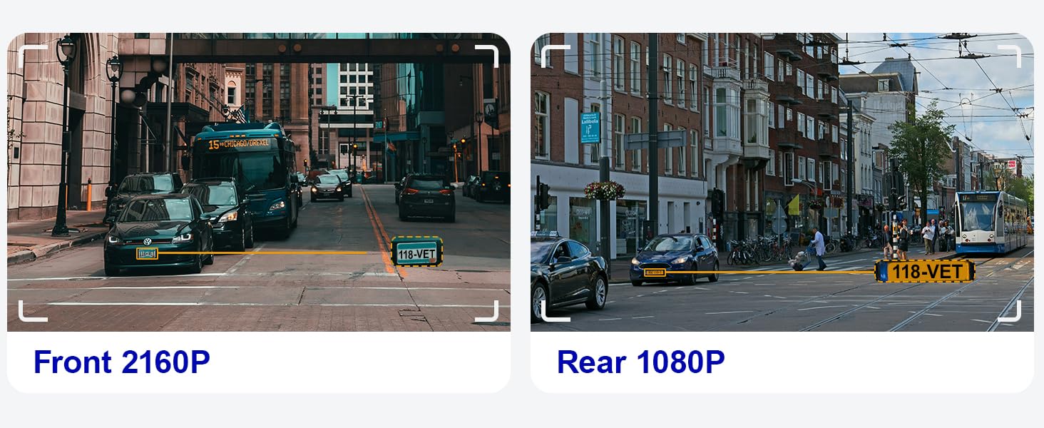 Відеореєстратор FITCAMX для Volvo XC60/S90/V90 (2022-2026) 4K UHD, подвійний (перед/зад), WiFi, G-сенсор, 128GB карта