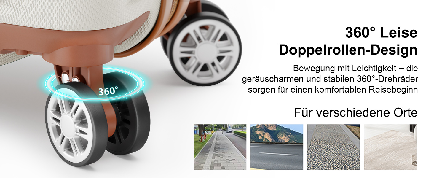 Набір валіз Melalenia 7шт з жорстким корпусом, легкий, з 4 колесами та TSA-замком. Включає косметичку, сумку для подорожей та кулькову сумку (Білий).