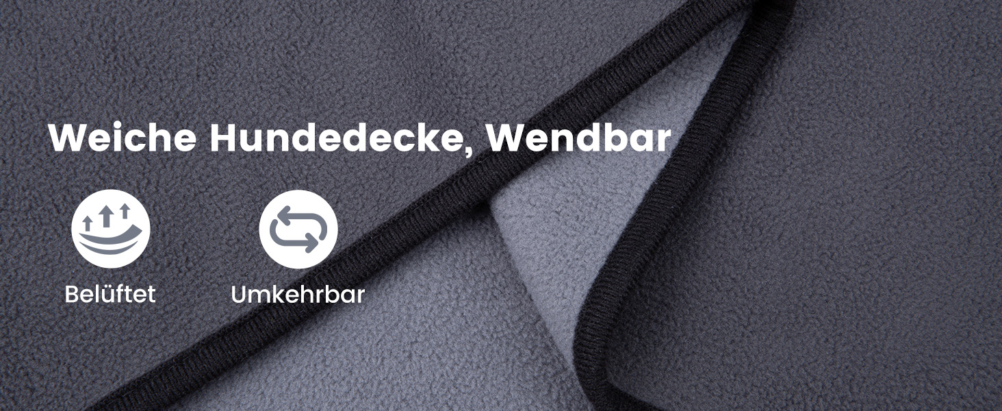 Водонепроникний килимок для собак Happy Hachi 150x127 см, фліс, для софи, машинного прання, автокрісла, меблів (сірий)