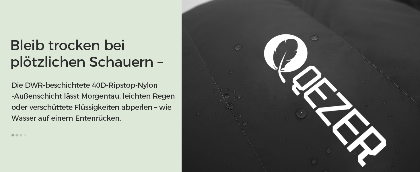 Спальний мішок XXL з пуху 3-4 сезони, 230x100 см, для дорослих, чорний, -3°C | Для кемпінгу, походів, рюкзаків