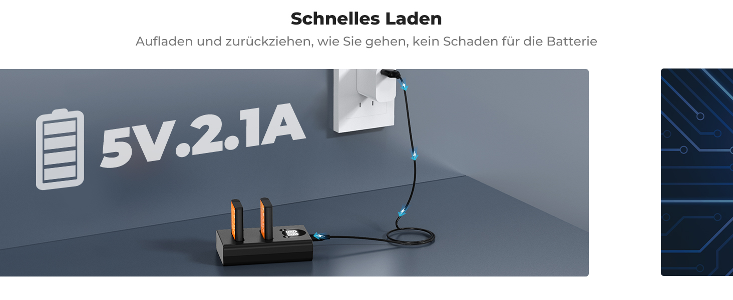 Акумулятор K&F CONCEPT DB-110 1100mAh 2 шт. з зарядним пристроєм Dual Slot, сумісний з Ricoh GR III, GR IIIx, Theta X, WG-6, G900 II, G900SE II, Olympus TG7/6/5/4