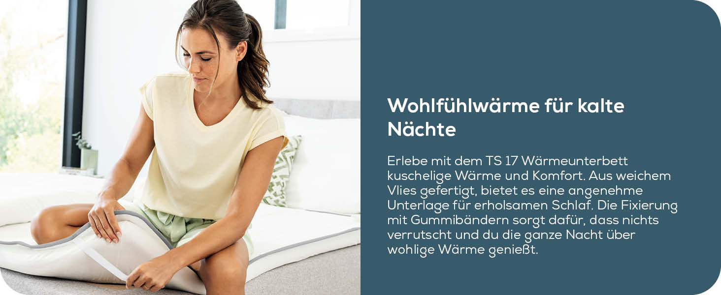 Електричний килимок Beurer TS 17 з м'якого флісу, 150x80 см, 3 температурні режими, антиковзаюча поверхня, знімний перемикач, прання до 30°C, сірий