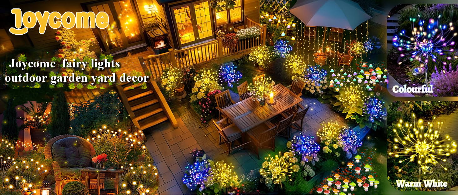 Ланцюжок LED-ліхтарів Joycome 3м x 3м, 300 LED, 8 режимів, вологостійкий, для декору вікна, балкона, кімнати, вечірки, намету, весілля, Різдва (тепле біле світло)