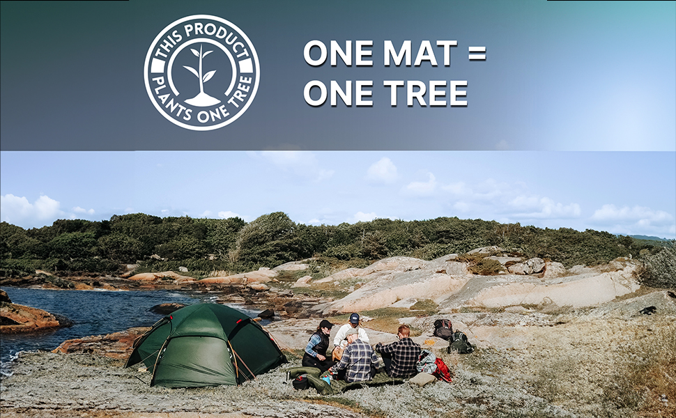 TRINORDIC Isomatte надувна Ultraleichte 550g – для туризму та bikepacking, компактна