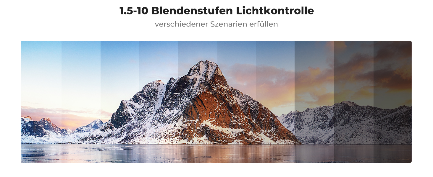 Фільтр ND K&F Concept Nano X-Serie Variabel 49mm, ND3-ND1000 (1.5-10 ступенів)