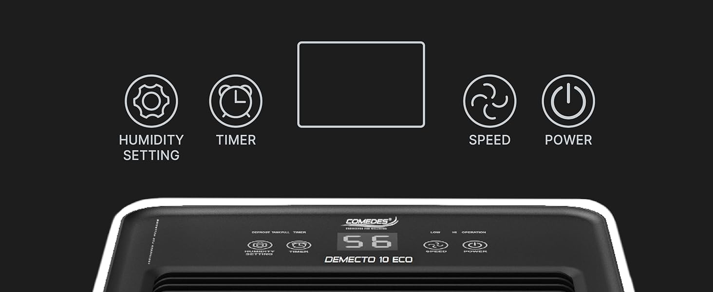 Вологопоглинач Comedes Demecto 10 Eco – для дому та підвалу до 100 м²