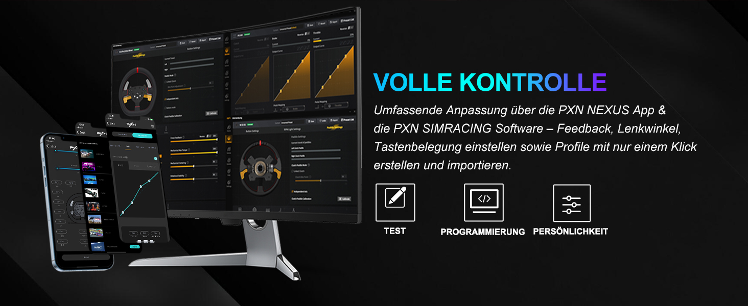PXN V10 Ultra Gaming Руль для ПК, PS4, Xbox з Direct-Drive та педалями, 270°