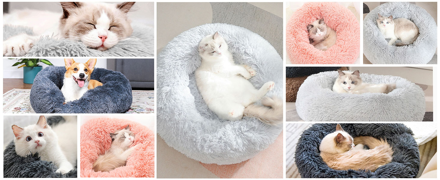 Крісло-лежанка для котів та собак 50 см, м'яке, плюшеве, антиковзаюче, легко миється, темно-сірий колір