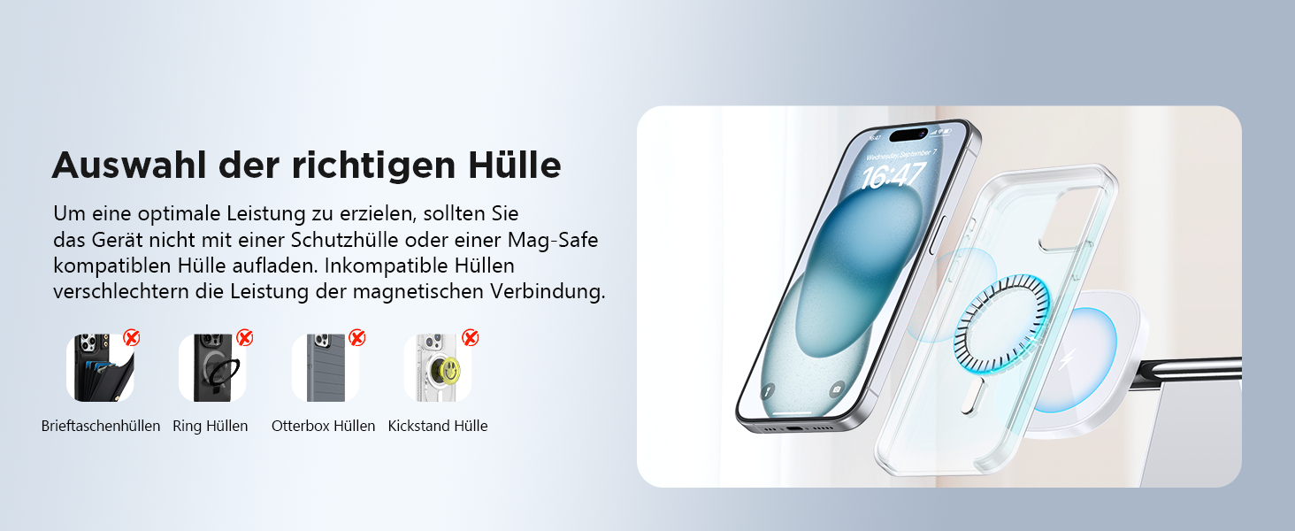 Бездротовий зарядний пристрій MagSafe 3-в-1 для iPhone: зарядка для Apple Watch та AirPods, сумісна з iPhone 16, 15, 14, 13, 12 (білий)