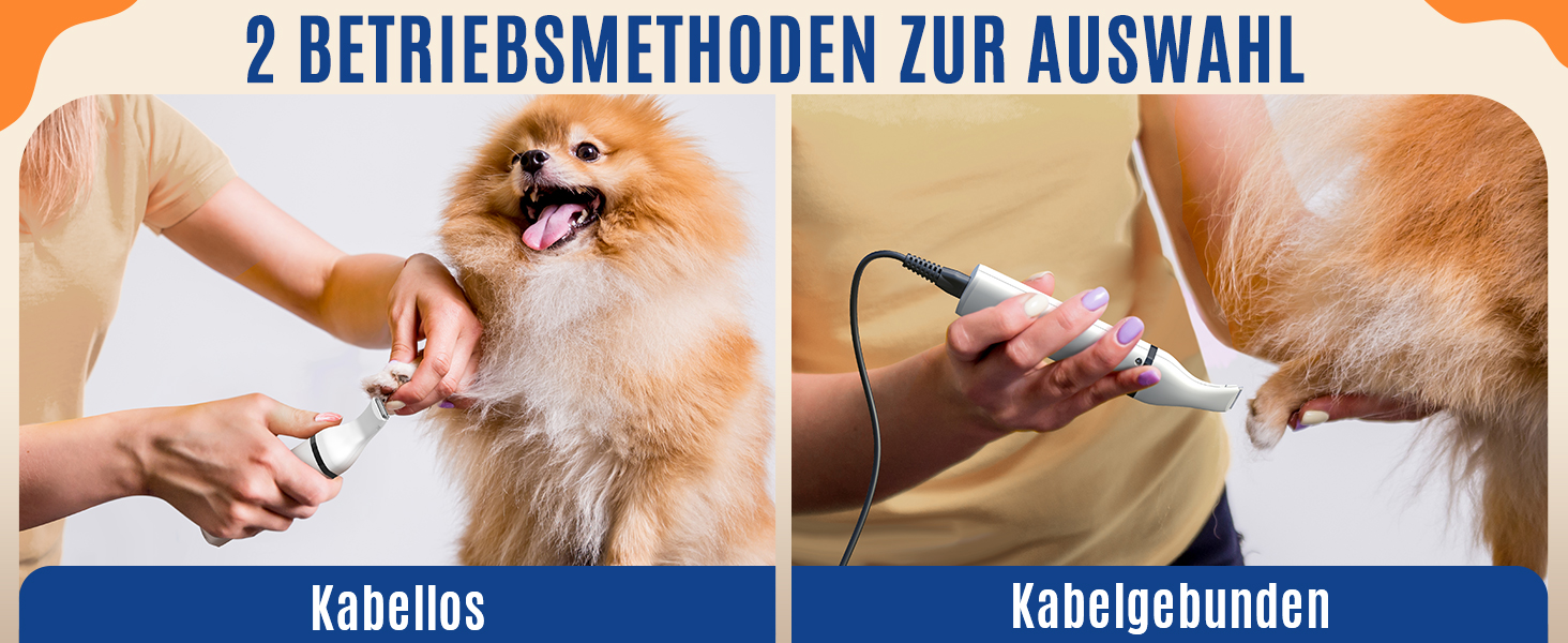 Триммер для собак Oneisall з подвійними лезами: для догляду за лапами, очима, вухами, обличчям та тілом