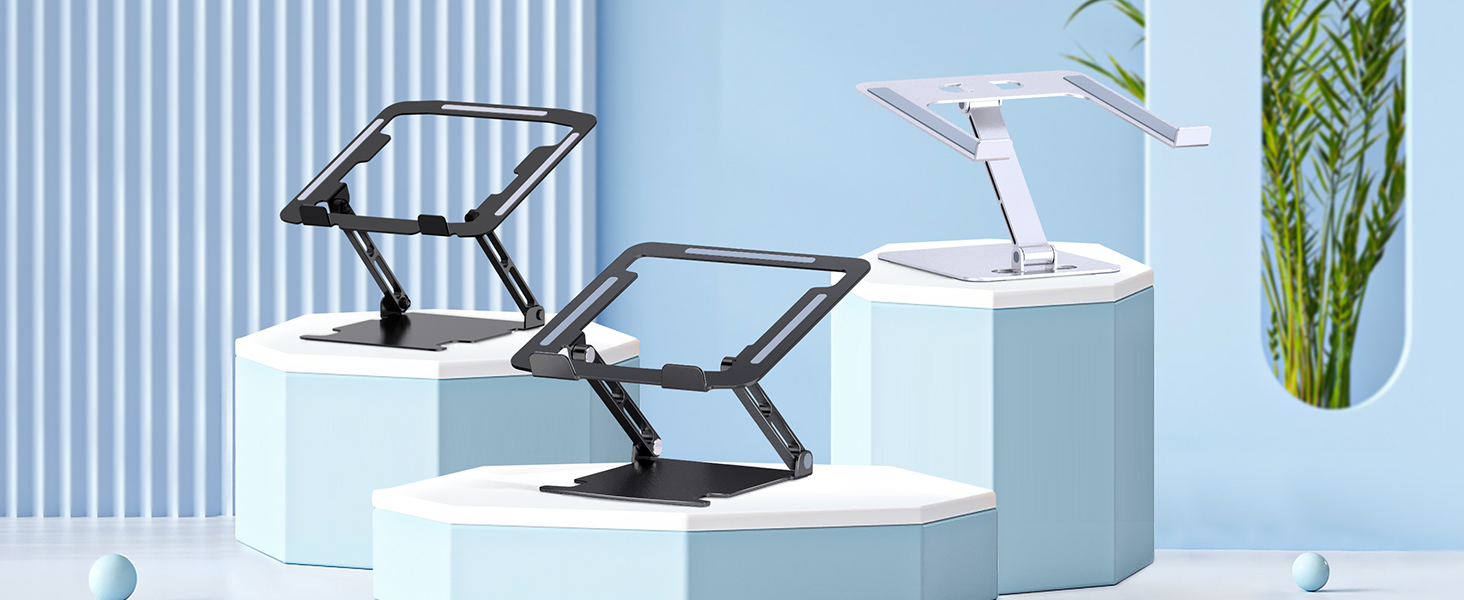 Підставка для ноутбука Glangeh з алюмінію, ергономічна, регульована висота, для MacBook, Dell, HP, 10-16