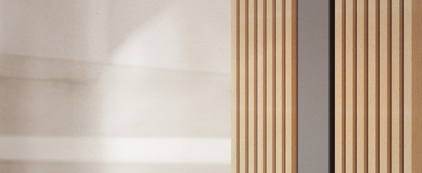 Підставка для телевізора FITUEYES Zen Series - чорний, для телевізорів 55-88 дюймів, дерев'яна, поворотна, регульована по висоті