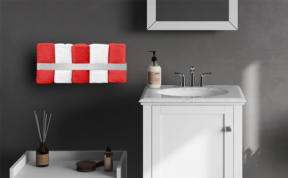 Тримач для рушників ZUNTO без свердління, самоклеючий, з нержавіючої сталі, 40 см, срібний