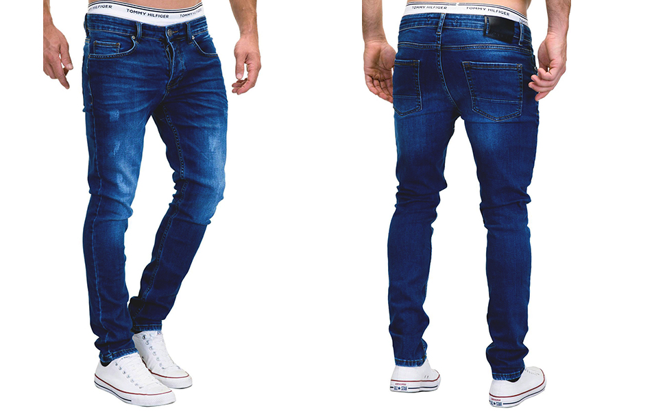 Чоловічі джинси Merish Slim Fit Stretch Denim 9148-2100, сині 33W/32L