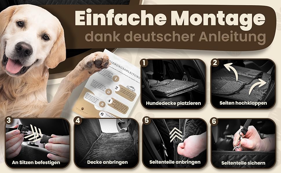 Захист для заднього сидіння авто для собак | М'яка та якісна захисна накидка на заднє сидіння автомобіля | Захист заднього сидіння від собаки