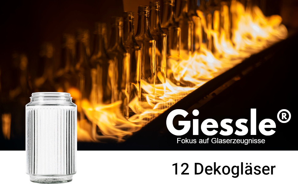 Giessle 12 шт. рифлені скляні циліндри-вази 15,5 см прозорі вінтажні для квітів