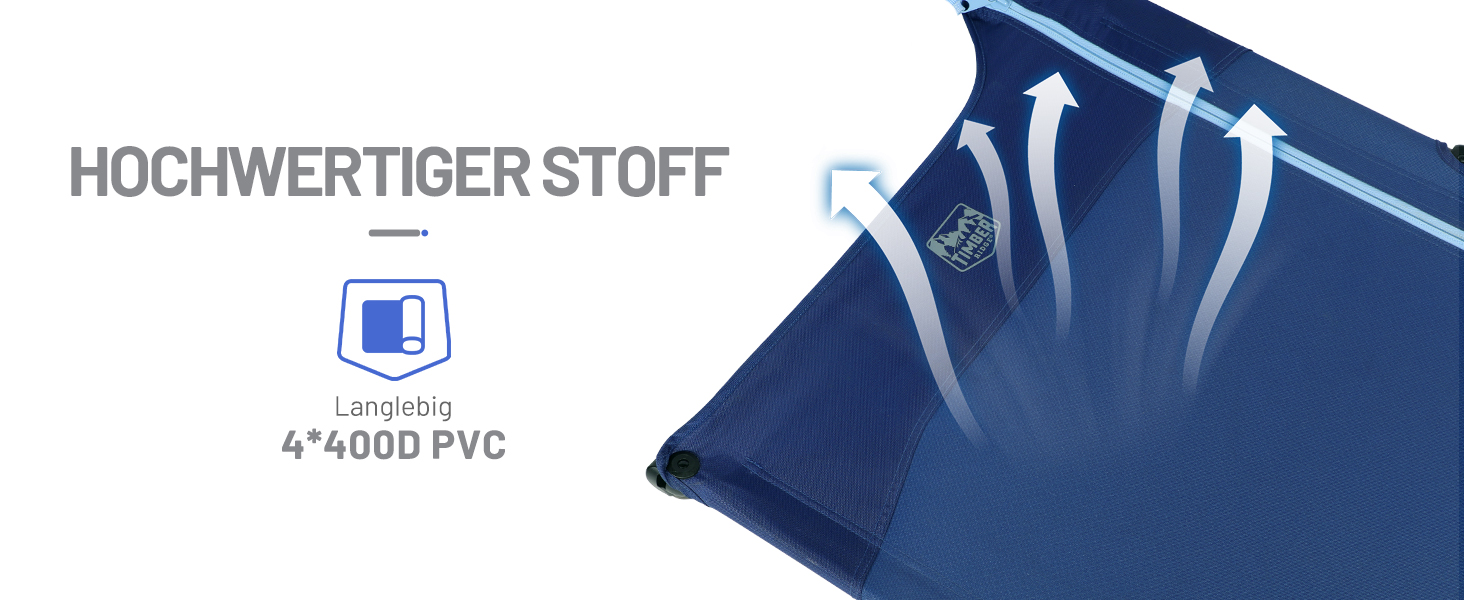 Легке туристичне ліжко Timber Ridge: складане, портативне, для кемпінгу та відпочинку на природі (120 кг)