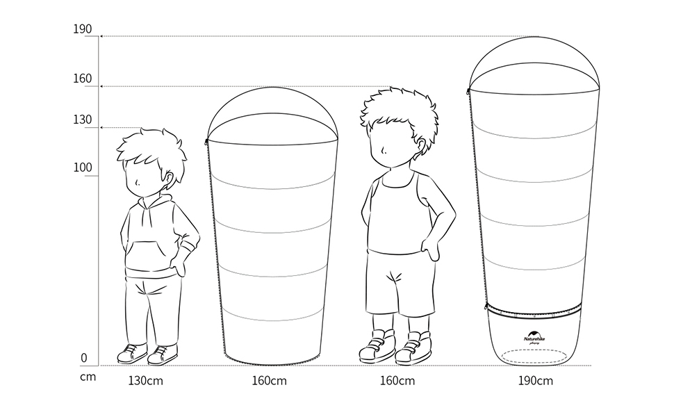 Дитячий спальний мішок Naturehike C180 жовтого кольору для кемпінгу, подорожей, літа, весни, осені - бавовняний, легкий та теплий