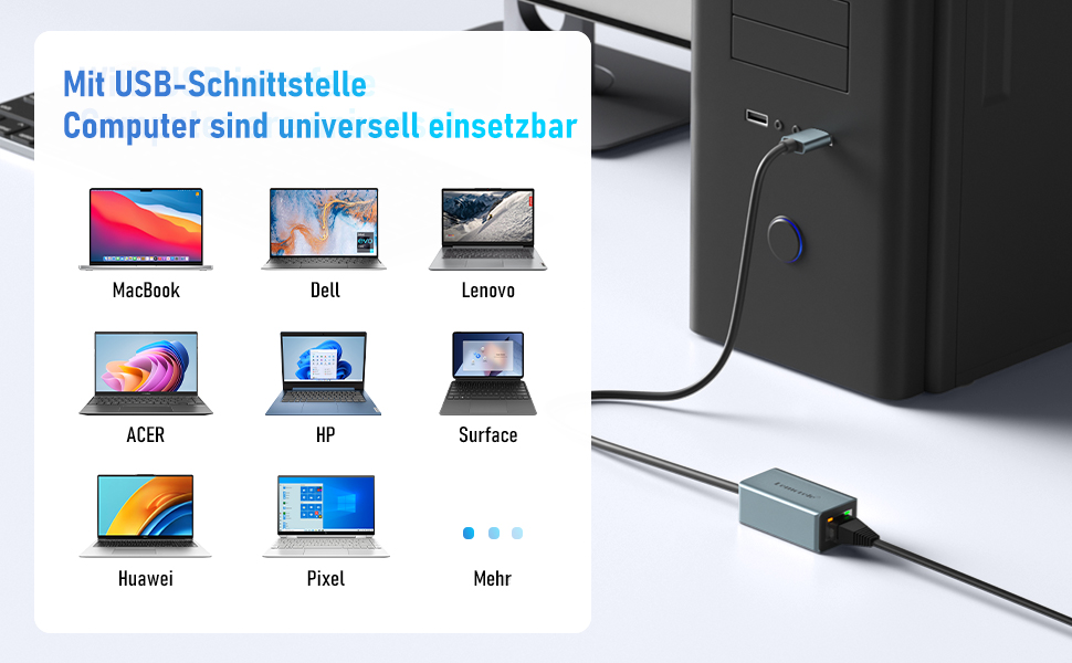 Док-станція USB-C з алюмінію: 2 HDMI, Gigabit Ethernet, 4 USB-A, USB-C 3.0, PD 100W, SD/TF, 1000Mbps RJ45, для Macbook, Lenovo, HP, Dell, Surface