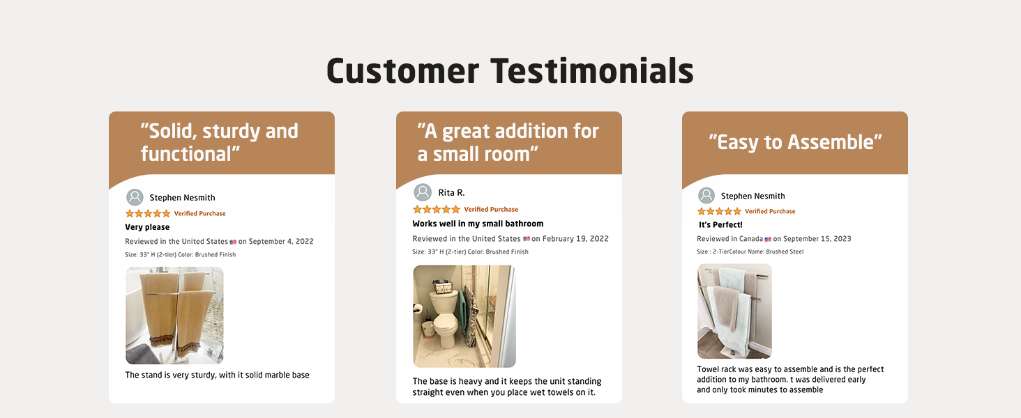 Підставка для рушників KES, стояча, з нержавіючої сталі, з мармуровою основою, 84 см, BTH217-2