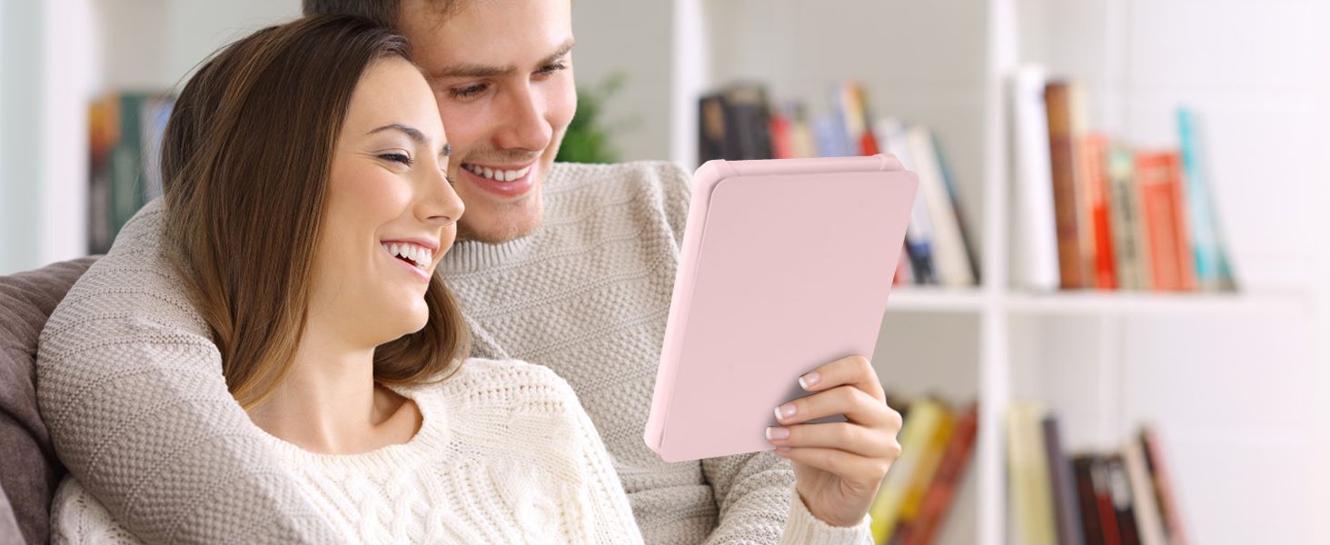 Чохол для Kindle (11-ге покоління) 2024/2022, автоматичне вмикання/вимикання, рожевий