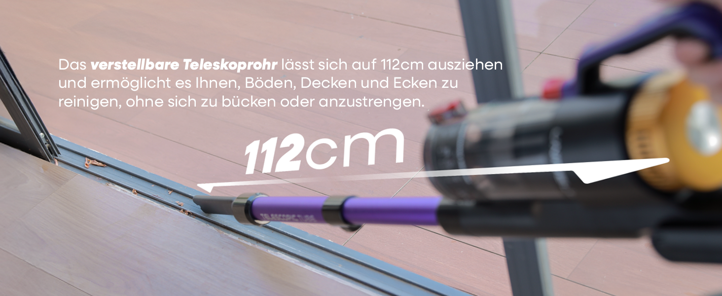 Бездротовий акумуляторний пилосос UNINELL HOME 48000Pa/550W з LED-дисплеєм та антизаплутана насадка. Підходить для килима, твердого покриття та шерсті тварин. Колір: фіолетовий