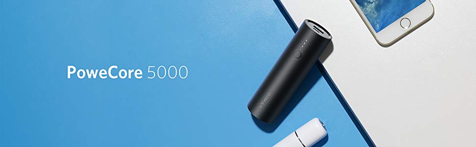 Powerbank Anker PowerCore 5000mAh: компактний акумулятор для iPhone, iPad, Galaxy та інших пристроїв (Чорний)