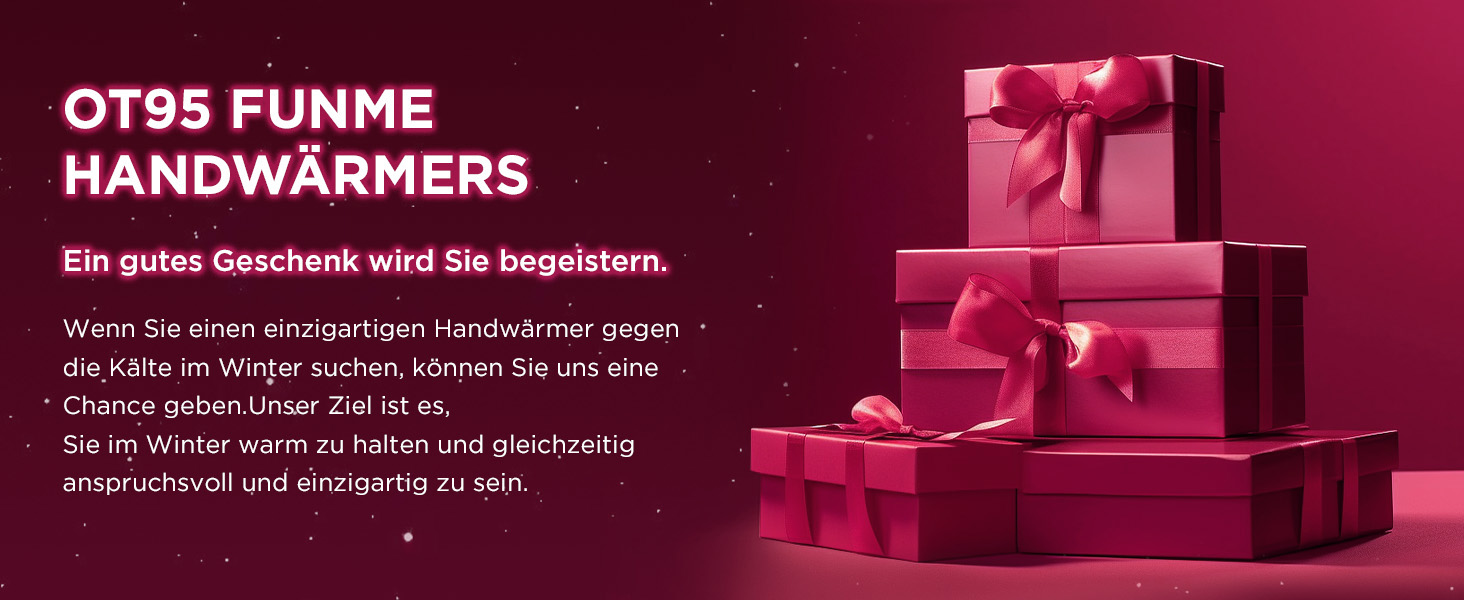 Електричні нагрівачі для рук Funme® 2 шт. з Powerbank 10000mAh - подарункова коробка, USB, до 60°C, для жінок, ідеальні для активного відпочинку