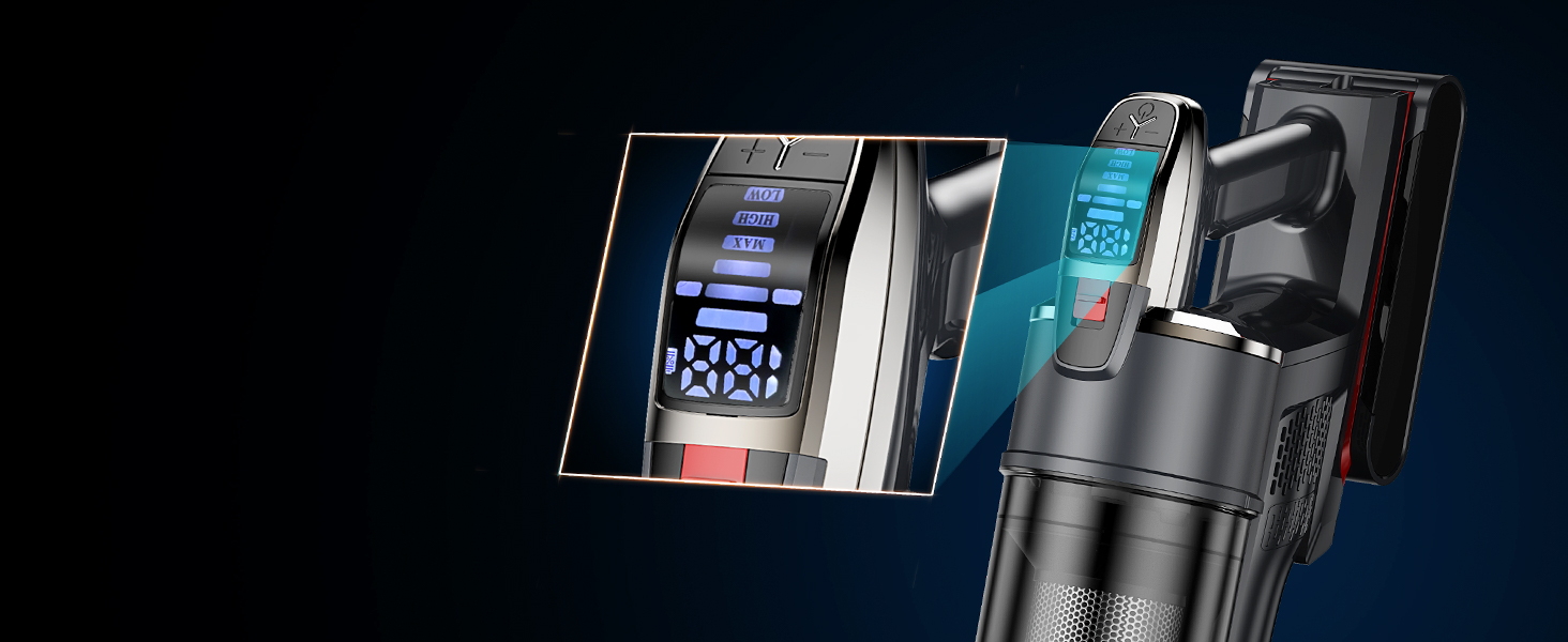 Бездротовий пилосос Linkifly A11: потужний акумуляторний пилосос, 600 Вт, 48 кПа, 60 хв роботи, технологія Anti-Tangle, для твердих підлог, килимів та плитки