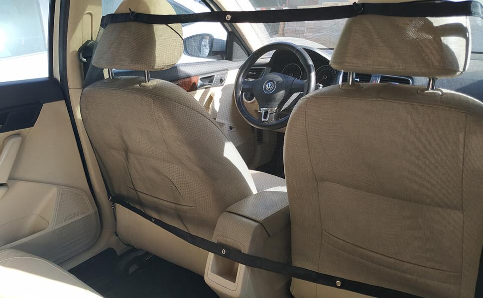 Сітка для собак у машину: захист та безпека на задньому сидінні (120x70 см)