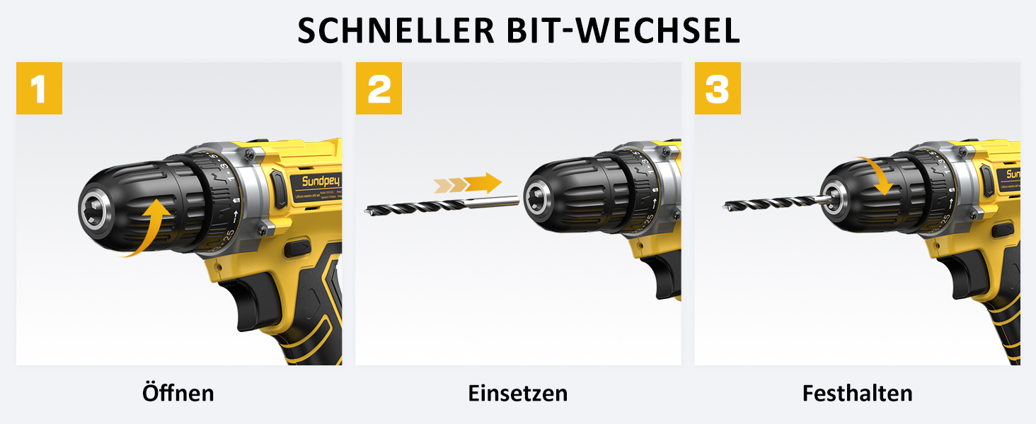 Набір інструментів Sundpey 170 предметів з акумуляторним дрилем-шуруповертом 21V, універсальний для дому, будівельні та ремонтні роботи