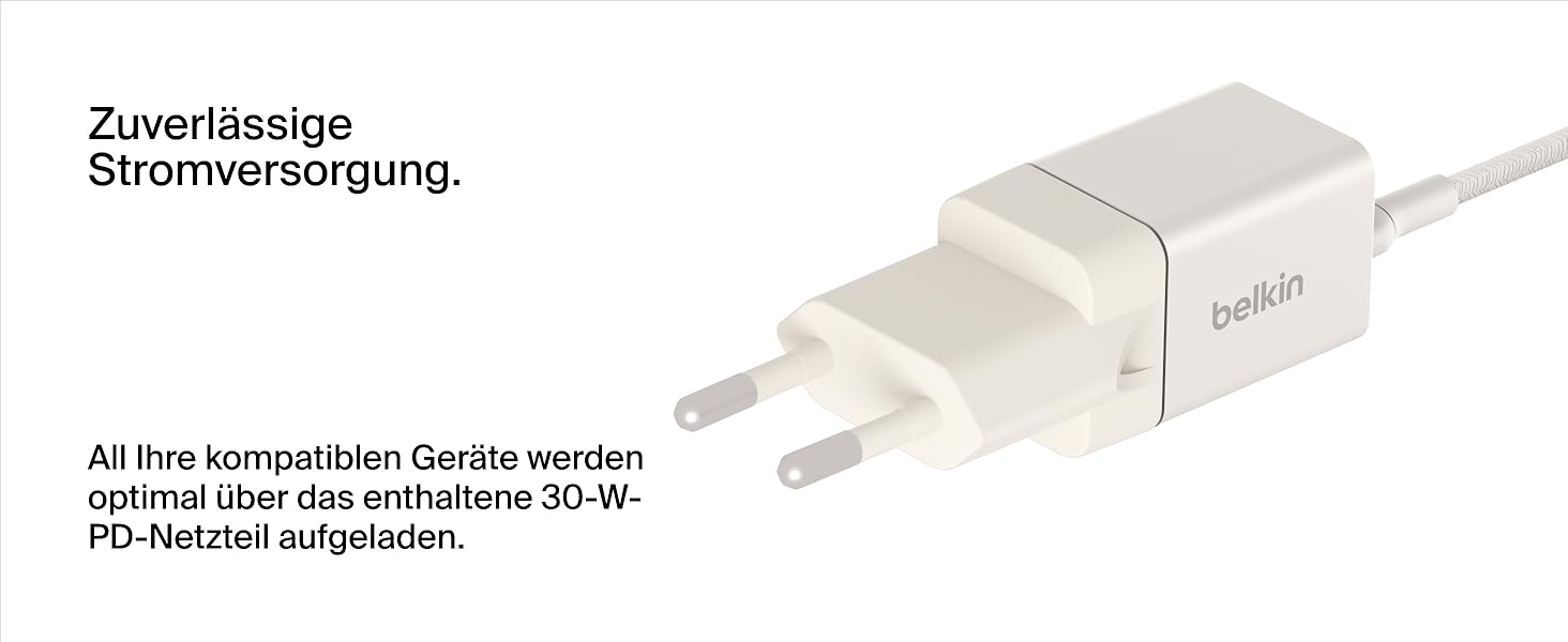 Беспроводная зарядная станция Belkin BoostCharge Pro 2-в-1 Qi2 15W MagSafe для iPhone, Apple Watch, AirPods (пісочний)