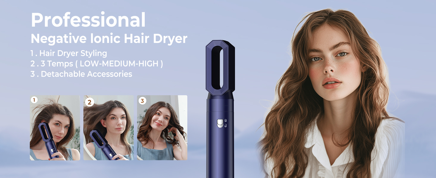 Air Styler 6-в-1: фен, щітка для локонів, випрямляч, об'єм, сушка волосся