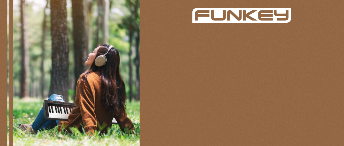 FunKey DP-88 II – цифрове піаніно з 88 клавішами, поліфонія 128, 360 звуків, 160 стилів, MP3-плеєр, функція навчання, запис та відтворення, 3 педалі, білий колір