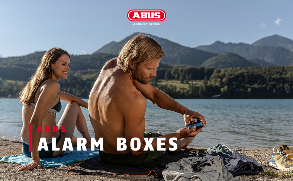ABUS Alarmbox 2.0 — мобільна сигналізація з сиреною для велосипеда, електросамоката, мотоцикла, з датчиком руху, водонепроникна