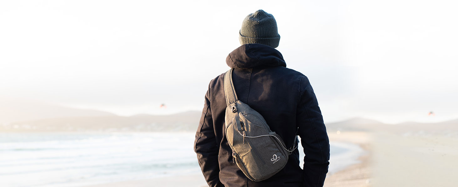 Сумка на плече WATERFLY Sling Rucksack для чоловіків і жінок, регульований ремінь, для прогулянок та подорожей